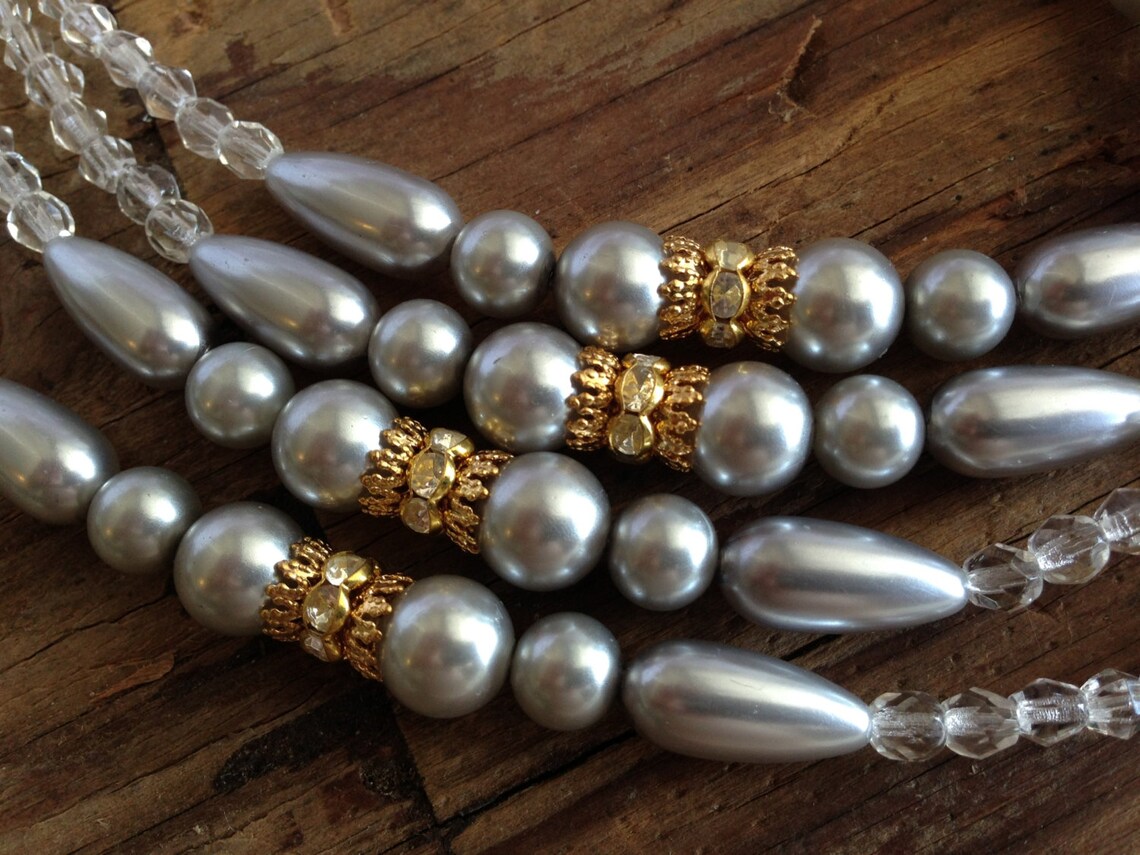 Gold Clear Crystal Lasso