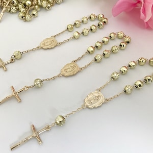 25 個の初聖体拝領記念品 / ミニロザリオ洗礼記念品 / ゴールド洗礼記念品 / 洗礼記念品