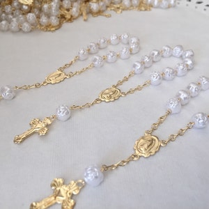 Baptême 25pc favorise la couleur blanche Or plaqué / faveurs de baptême / recuerdos de bautismo / faveur de baptême / faveur de communion