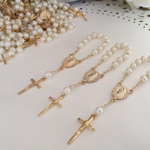 30 Baptism Favors ivory off white faux pearls/baptism favors/ communion favor /Christening Favors/ Recuerdos de Bautizo /ivory color pearls