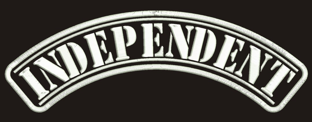 INDEPENDENT Ribbon for Bikers Machine Embroidery Design - Tested - Etsy