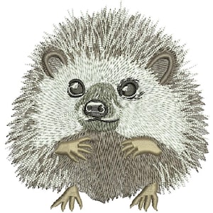 hedgehog machine embroidery design