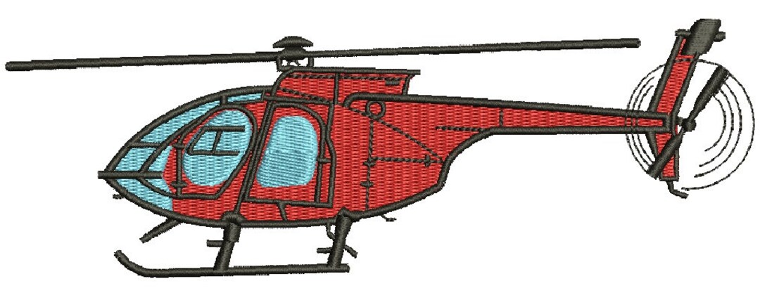 Helicopter Machine Embroidery Design Instantly Download - Etsy
