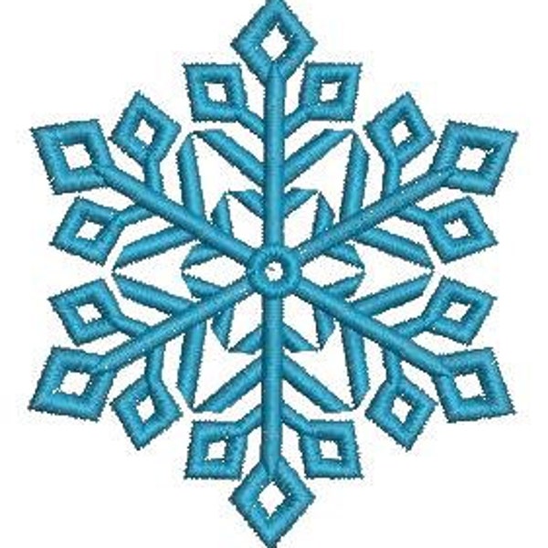 beautiful snowflake , three sizes  - Machine Embroidery Design