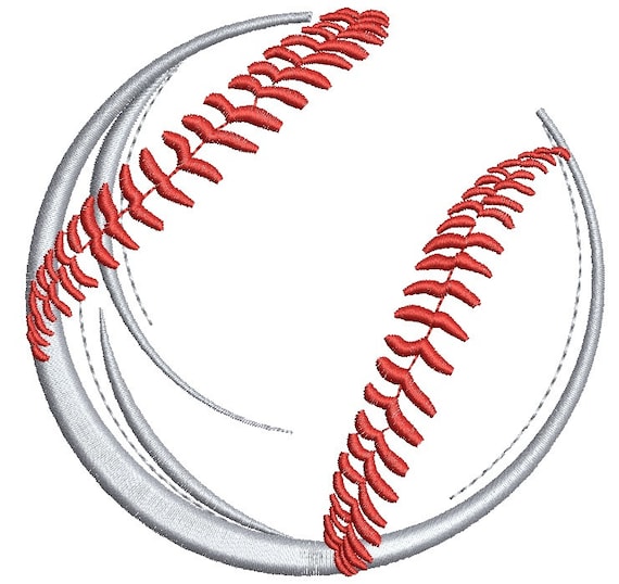 Baseball Machine Embroidery Design | Etsy
