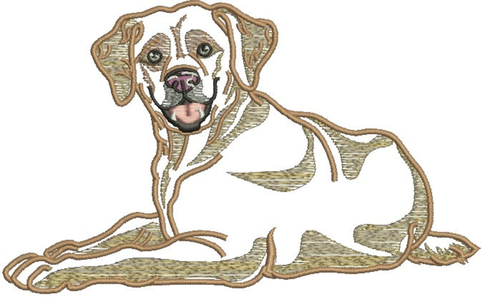 Labrador applique machine embroidery design  etsy