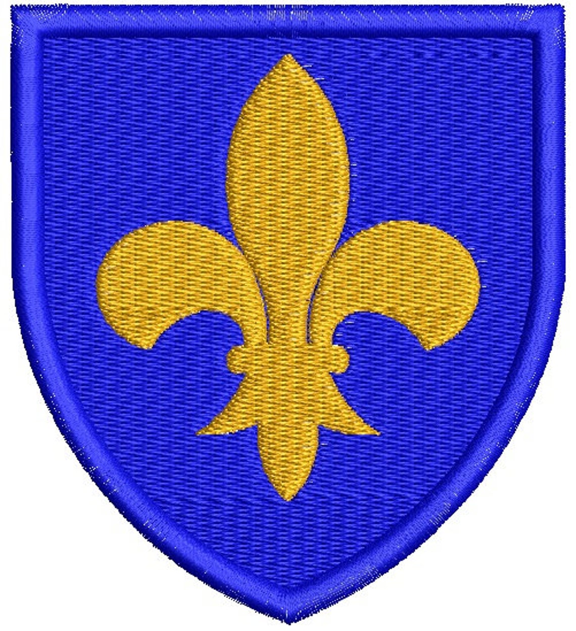 Fleurdelis on the Shield Embroidery Designs Etsy