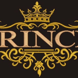 PRINCE Crown Maschinenstickdesign sofort herunterladen