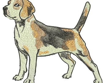 Beagle Hund Stickdatei / INSTANT DOWNLOAD in 4 großen Größen