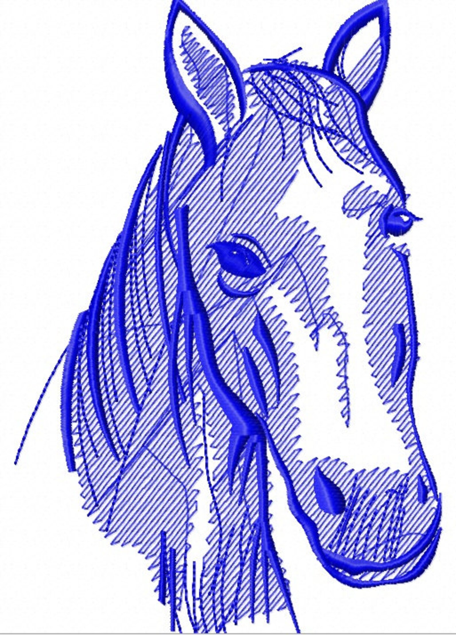 Testa di cavallo Machine Embroidery Design download - Etsy Italia