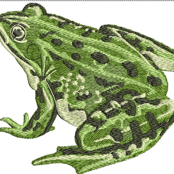 Motif de broderie Machine grenouille - attention, le motif est serré - pensez à cela