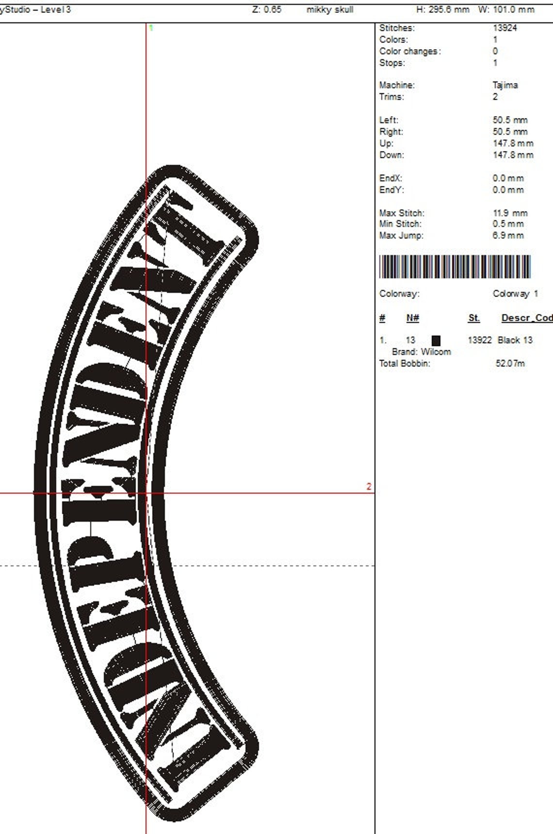 INDEPENDENT ribbon for bikers Machine Embroidery Design | Etsy