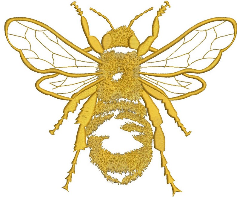 Royal bee machine embroidery design  instantly download   etsy
