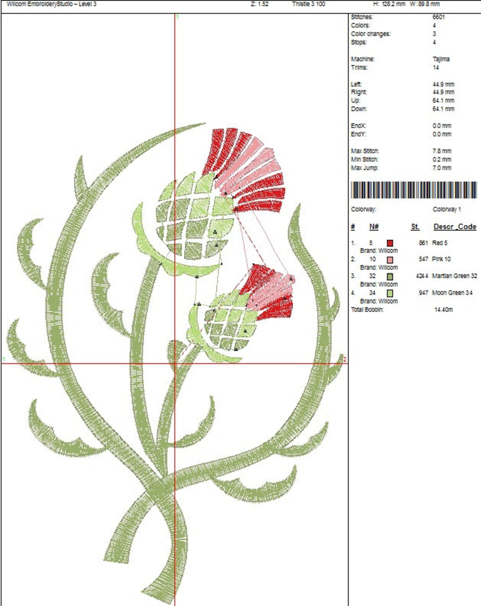 Thistle embroidery machine embroidery design  etsy Thistle embroidery machine embroidery design  etsy