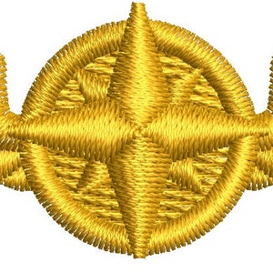 Ricamo di ali da pilota per ali da osservatore dell'aviazione navale della Marina degli Stati Uniti (navigazione) - Disegni di ricamo a macchina - testati