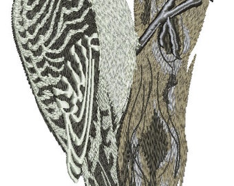 woodpecker  machine embroidery design