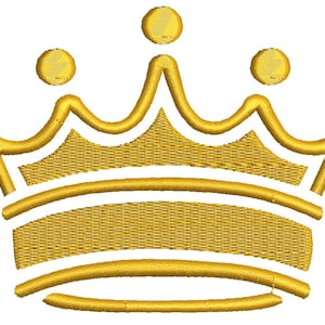 Diseño de bordado de corona - diseño probado