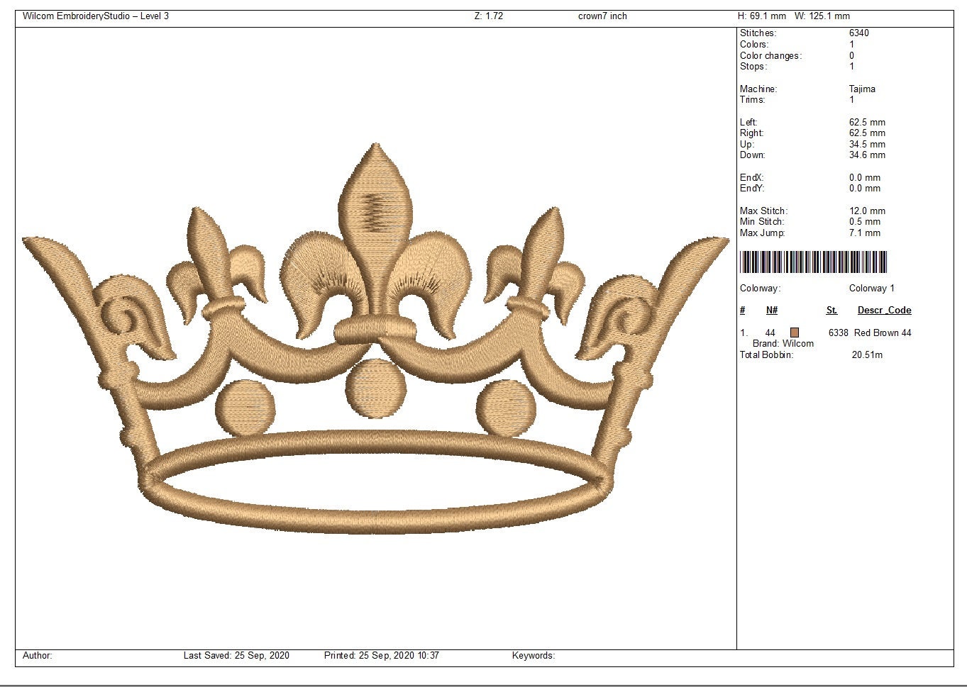 Gold Crown Machine Embroidery Design - Etsy Israel Gold Crown Machine Embroidery Design - Etsy Israel