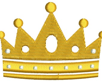 baby gold crown embroidery Machine Embroidery Designs INSTANT DOWNLOAD