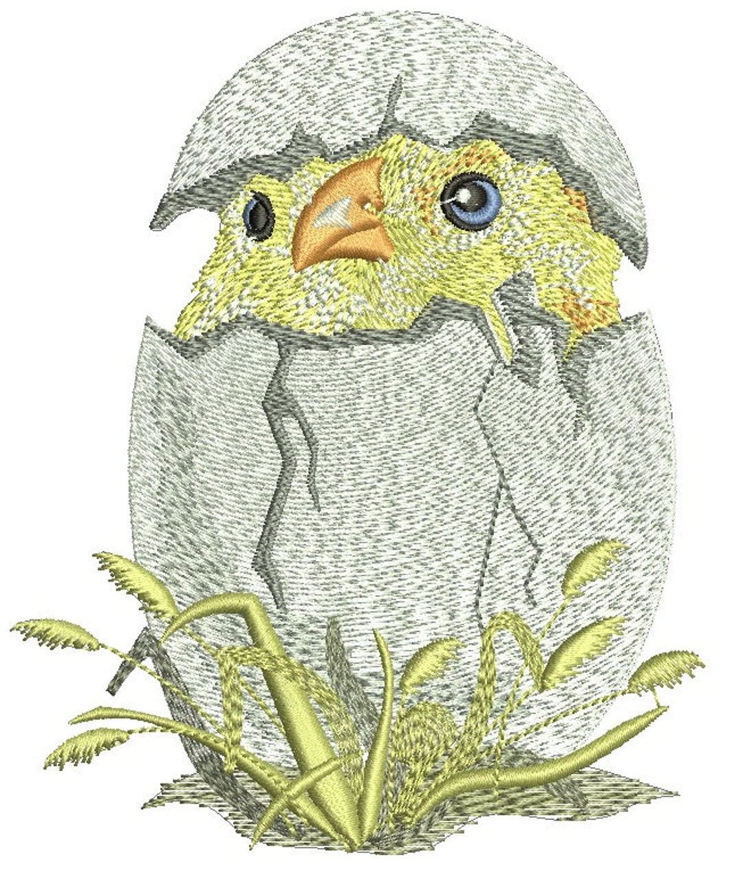 Easter Chick Hatching Easter Motif Machine Embroidery Design Tested ...
