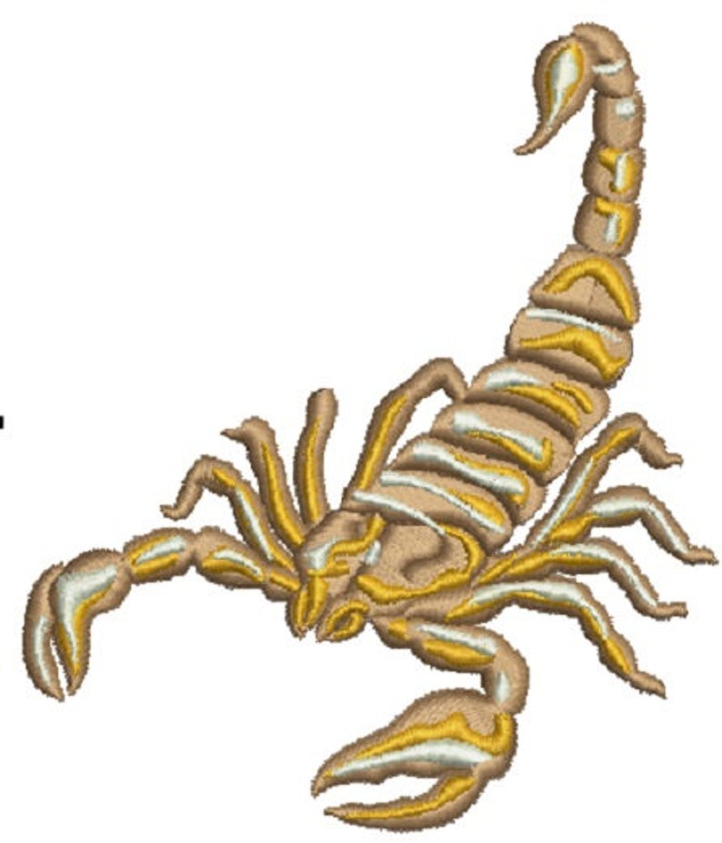 Venomous Scorpion Design Embroidery