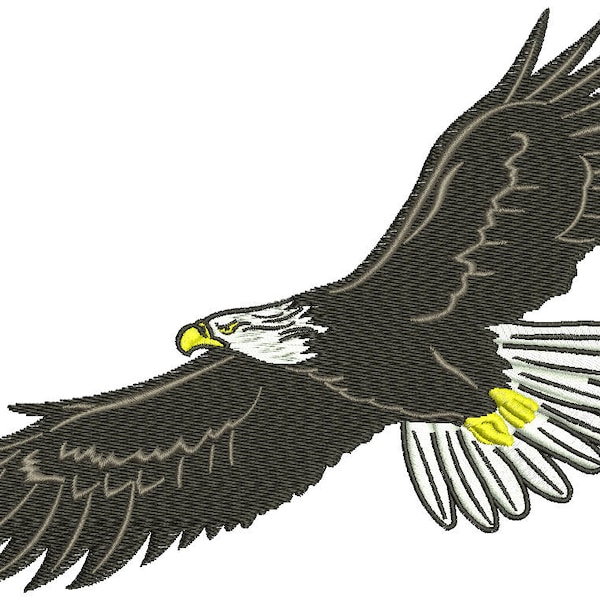eagle  embroidery design tested