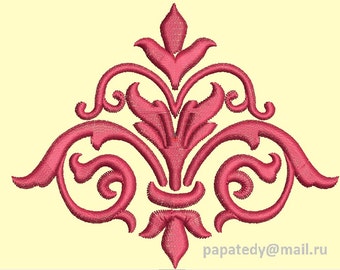 Fancy Fleur de lis - Embroidery Designs 4inc / 3 inc /2 inc.