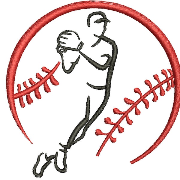 Baseball  ball - Machine Embroidery Design