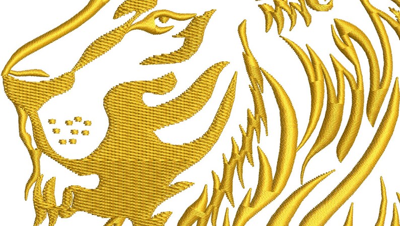 Lion Machine Embroidery Design Tested | Etsy
