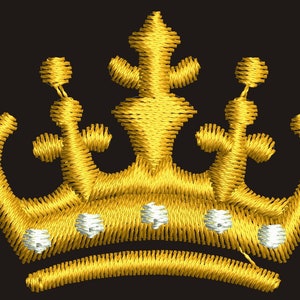 kleine Goldkrone Stickdatei zum sofortigen Download
