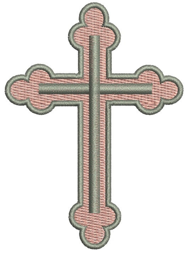 Cross Machine Embroidery Design Machine Embroidery Design Etsy