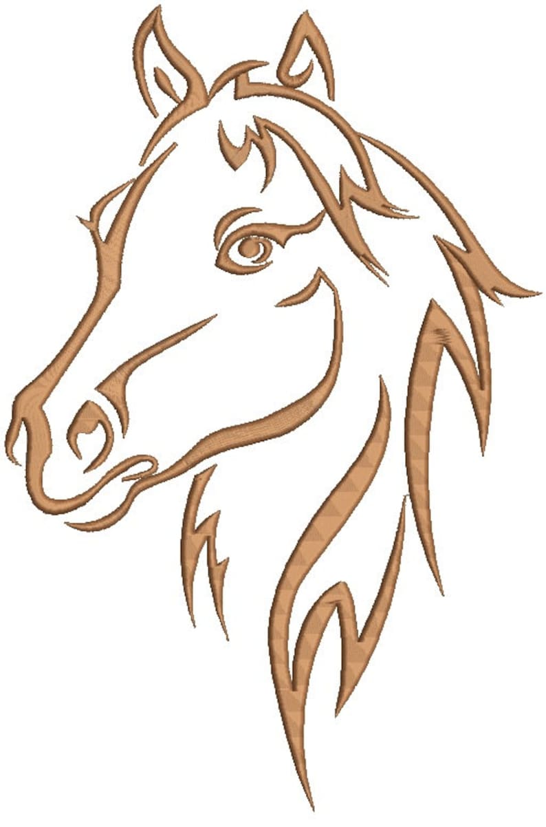 Horse Head Embroidery