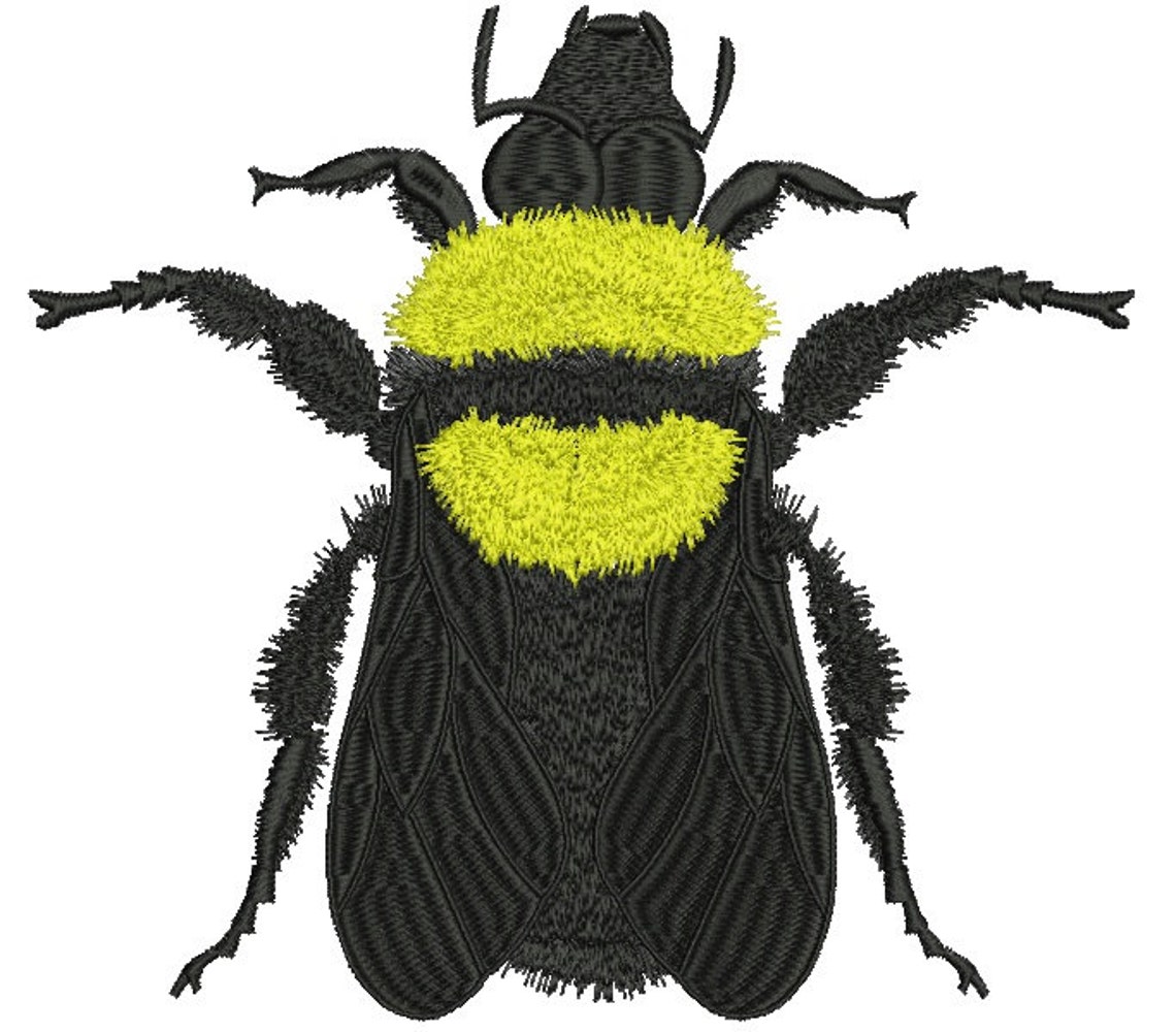 Bumblebee Machine Embroidery Design Instantly Download Etsy
