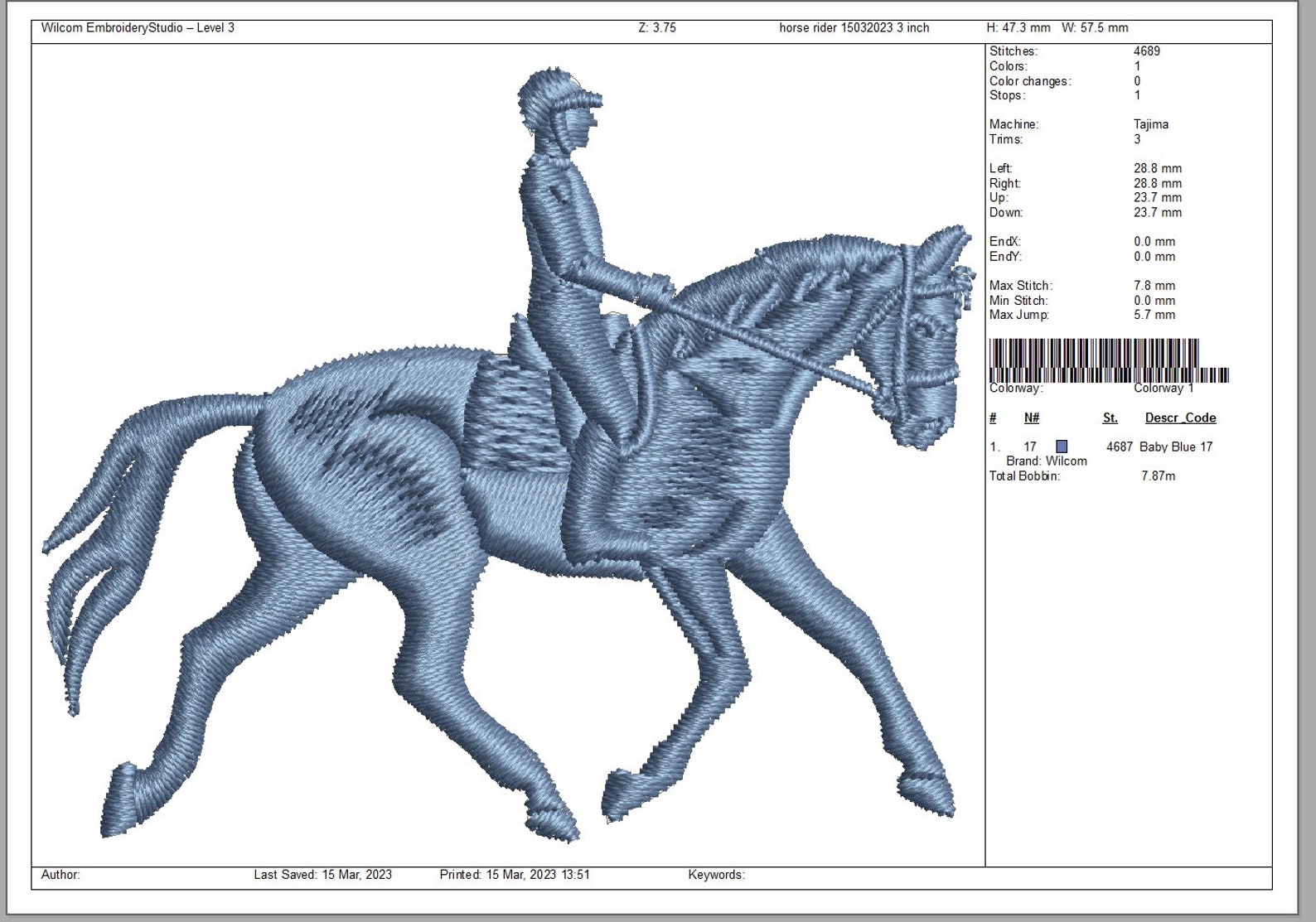 Horse Rider Machine Embroidery Design Etsy