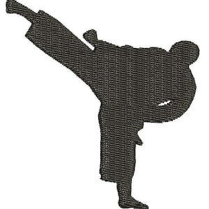 Karate Silhouette Maschinenstickerei SOFORT DOWNLOAD