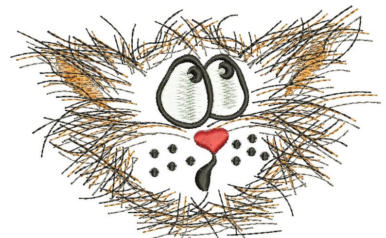 Funny Cat Machine Embroidery Designs Etsy