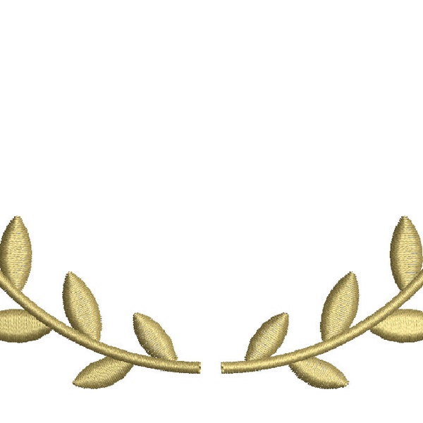 Laurel Wreath  Machine Embroidery Design - tested olive wreath, Border, Monogram design