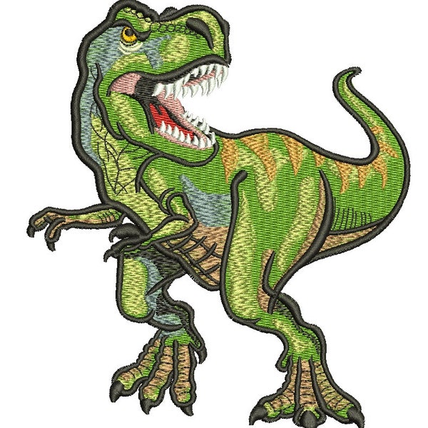 T-Rex Dinosaurier Tyrannosaurus Maschinenstickerei