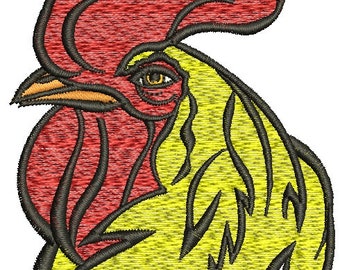 rooster  Machine Embroidery Design