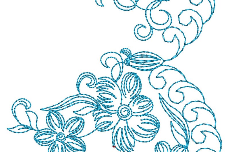 Floral Border Lightweight Festoon for the Edge of the Etsy