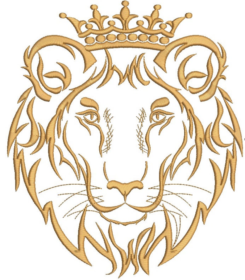 Корона со львом. Лев с короной вышивка. Стилизованная голова Льва. Машинная вышивка Лев. Очертания морды Льва.