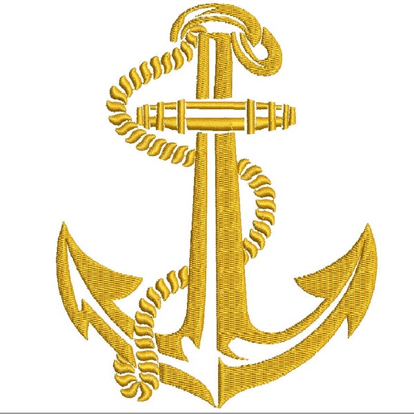 anchor and rope - Machine Embroidery designs - design tested