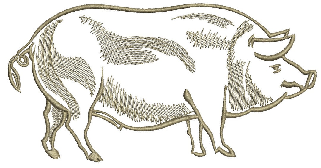 Pig machine Embroidery Designs INSTANT DOWNLOAD Etsy