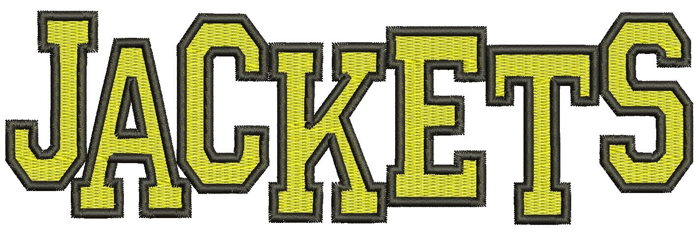 Yellow Jackets Machine Embroidery Design tested Etsy