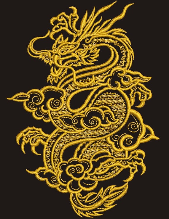 Embroidery dragon cheap