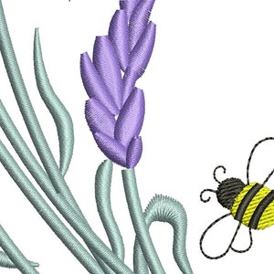 Lavender and Bees Machine Embroidery Design - Etsy Australia
