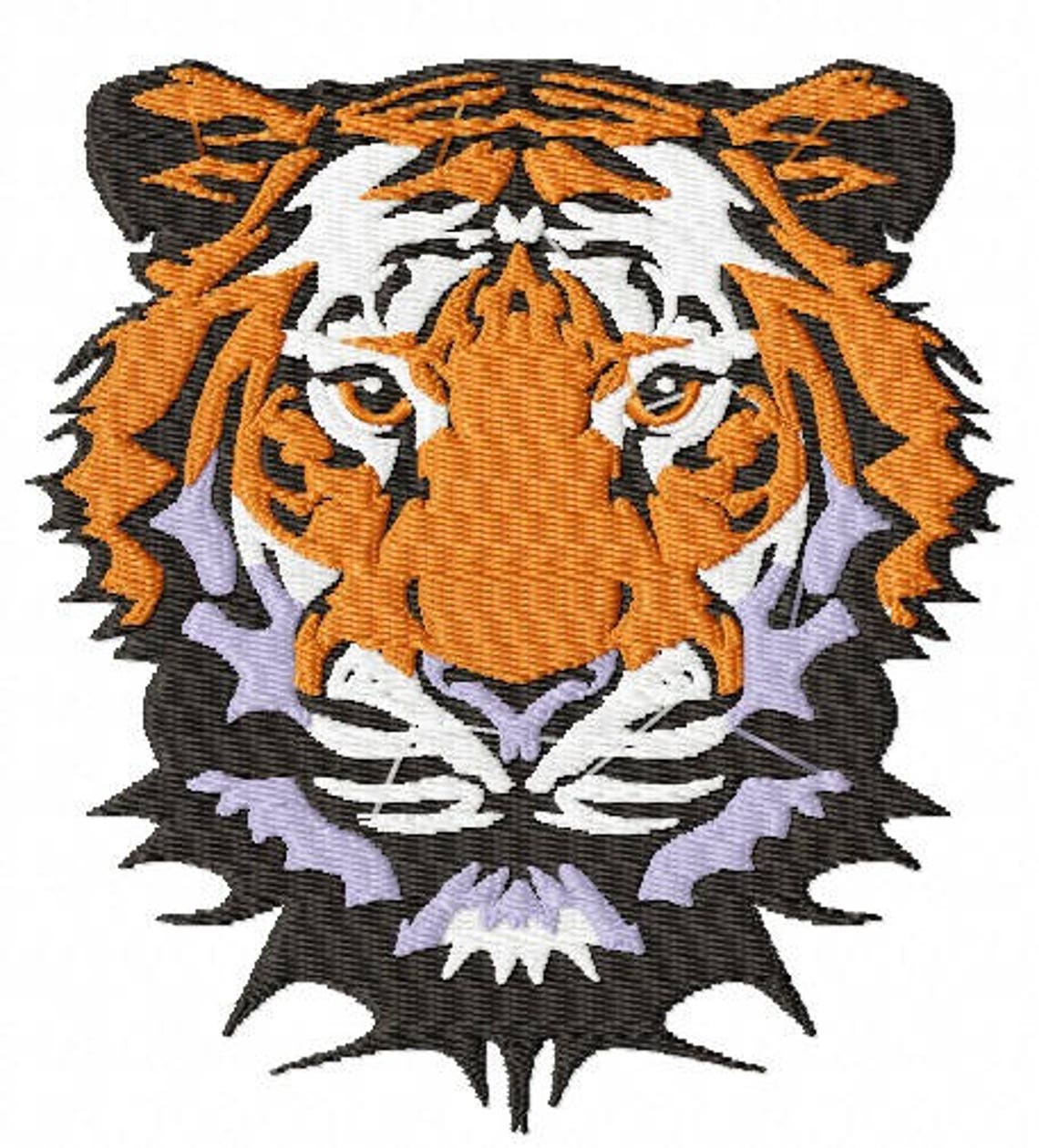 Tiger Machine Embroidery Design Tested | Etsy