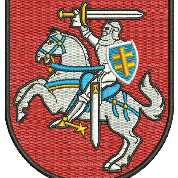 lithuanian coat of arms Machine Embroidery