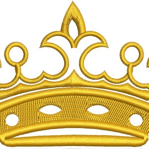 Diseño de bordado a máquina de corona