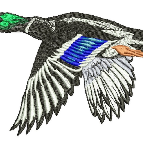 drake duck embroidery Machine Embroidery Design - instantly download